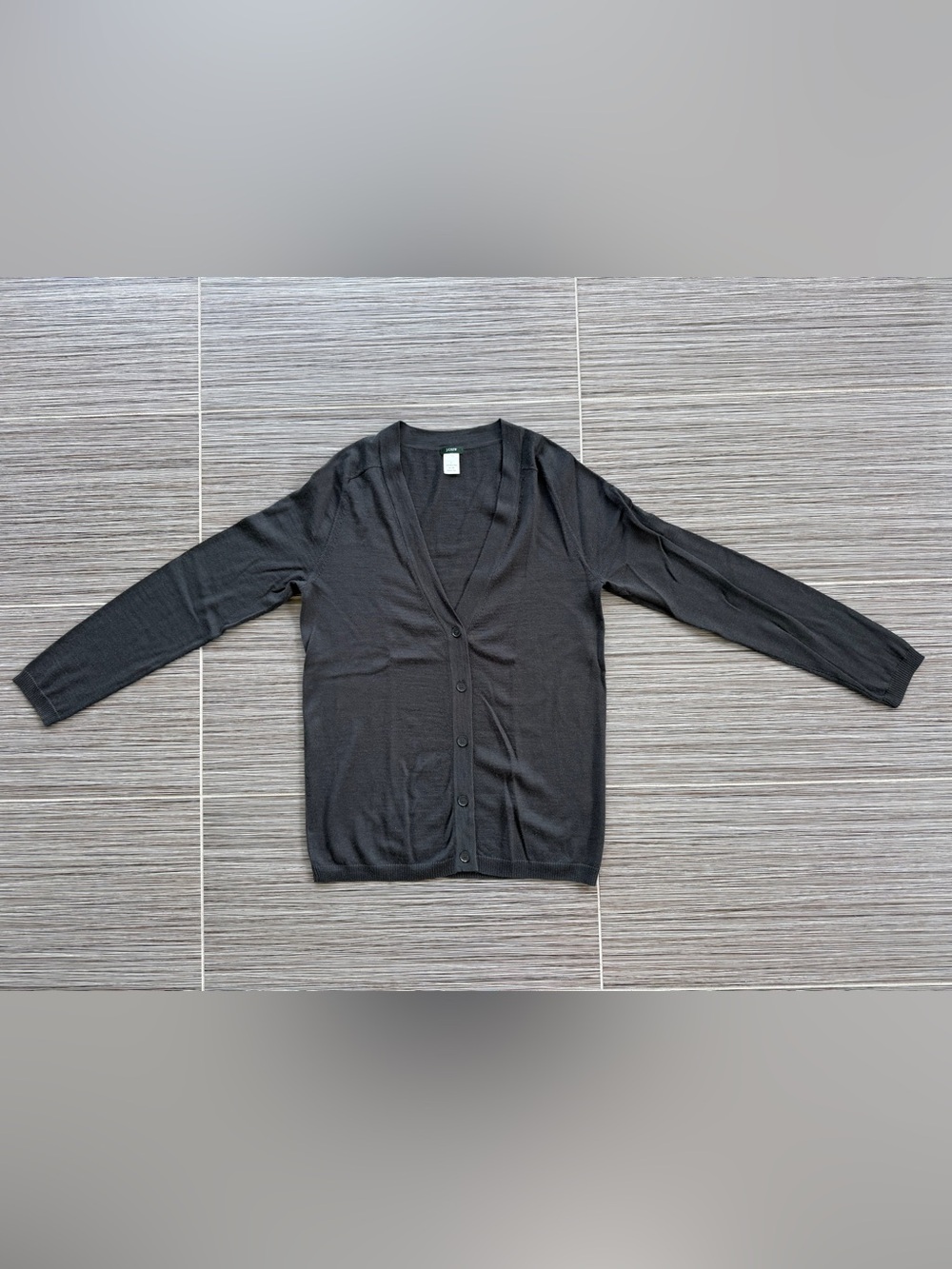 J. Crew 100% merino wool V-Neck Long Button Cardigan Sweater